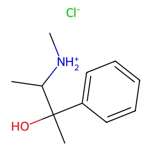 (3-hydroxy-3-phenylbutan-2-yl)-methylazanium chloride structure
