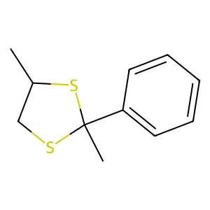 2,4-Dimethyl-2-phenyl-1,3-dithiolane structure