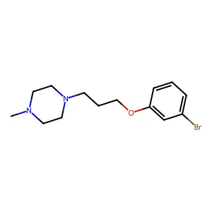1-(3-(3-bromophenoxy)propyl)-4-methylpiperazine structure