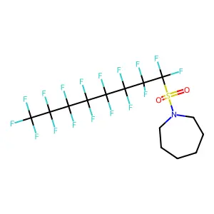 1-(1,1,2,2,3,3,4,4,5,5,6,6,7,7,8,8,8-heptadecafluorooctylsulfonyl)azepane structure