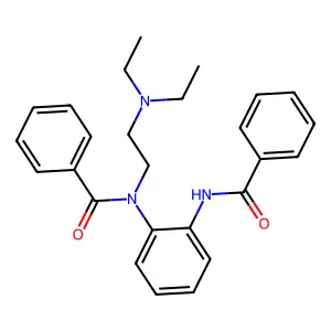 N-[2-[benzoyl-[2-(diethylamino)ethyl]amino]phenyl]benzamide structure
