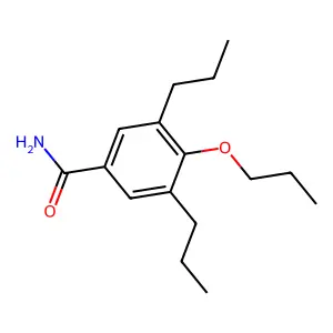 4-Propoxy-3,5-dipropylbenzamide structure
