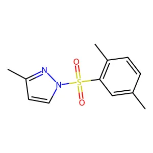 1-(2,5-dimethylphenyl)sulfonyl-3-methylpyrazole structure