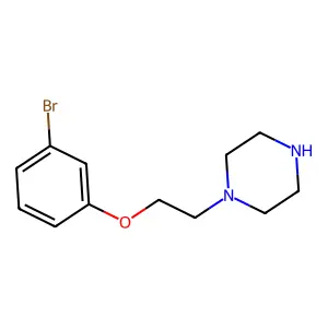 1-[2-(3-bromophenoxy)ethyl]piperazine structure