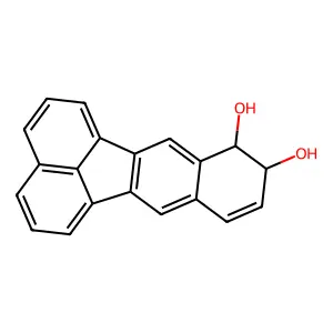 8,9-dihydrobenzo[k]fluoranthene-8,9-diol structure