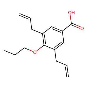 Compound C16H20O3 structure