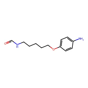 N-[5-(4-aminophenoxy)pentyl]formamide structure