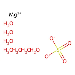 Magnesium sulfate heptahydrate structure