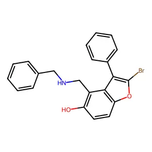 Compound C22H18BrNO2 structure