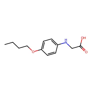 N-(p-Butoxyphenyl)glycine structure