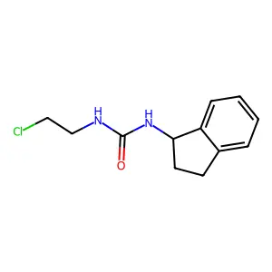 1-(2-chloroethyl)-3-(2,3-dihydro-1H-inden-1-yl)urea structure