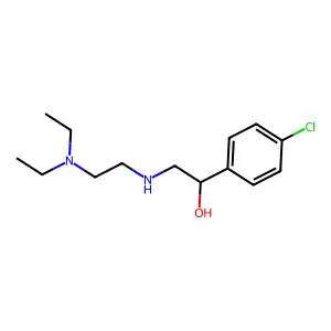1-(4-chlorophenyl)-2-[2-(diethylamino)ethylamino]ethanol structure