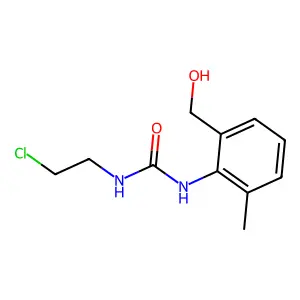 BENZYL ALCOHOL, 3-METHYL-2-(2-CHLOROETHYL)UREIDO- structure
