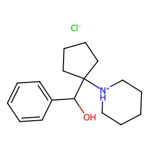 alpha-(1-Piperidino)cyclopentylbenzyl alcohol structure