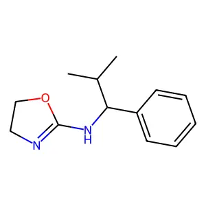 N-(2-methyl-1-phenylpropyl)-4,5-dihydro-1,3-oxazol-2-amine structure