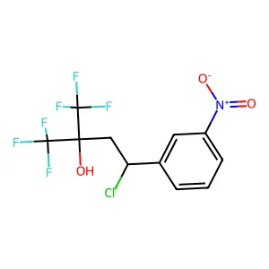 Compound C11H8ClF6NO3 structure