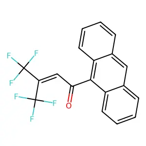 Compound C19H10F6O structure
