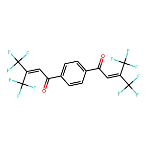 2-BUTEN-1-ONE, 1,1'-p-PHENYLENEBIS(4,4,4-TRIFLUORO-3-TRIFLUOROMETHYL- structure