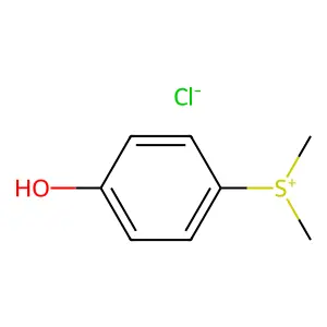 (p-Hydroxyphenyl)dimethylsulfonium chloride structure