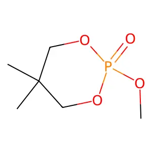 1,3,2-Dioxaphosphorinane, 2-methoxy-5,5-dimethyl-, 2-oxide structure