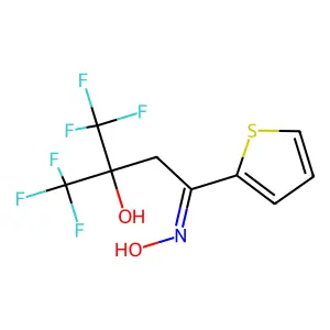 1,1,1-trifluoro-4-hydroxyimino-4-thiophen-2-yl-2-(trifluoromethyl)butan-2-ol structure