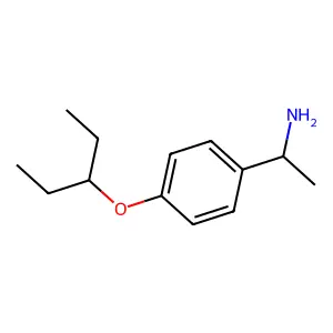 p-(1-Ethylpropoxy)-alpha-methylbenzylamine structure