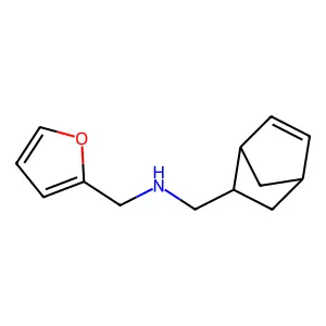 1-(2-bicyclo[2.2.1]hept-5-enyl)-N-(furan-2-ylmethyl)methanamine structure