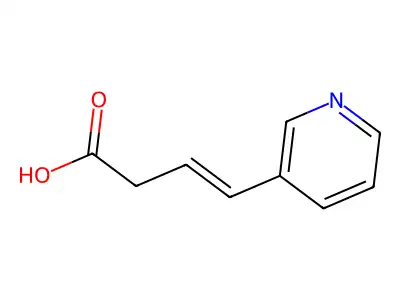 4-(3-pyridyl)-3-butenoic acid structure