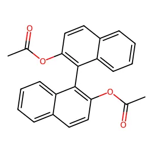 [1-(2-acetyloxynaphthalen-1-yl)naphthalen-2-yl] acetate structure
