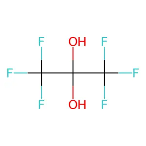 hexafluoropropane-2,2-diol structure