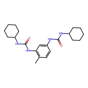 1,1'-(4-Methyl-1,3-phenylene)bis(3-cyclohexylurea) structure