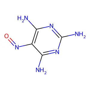 5-nitrosopyrimidine-2,4,6-triamine structure
