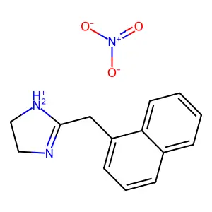 4,5-Dihydro-2-(1-naphthylmethyl)-1H-imidazolium nitrate structure