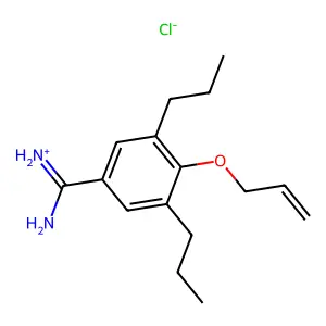 4-Allyloxy-3,5-dipropylbenzamidine hydrochloride structure