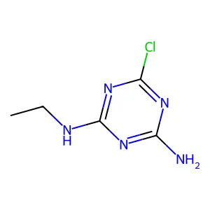 Deisopropylatrazine structure
