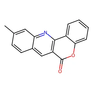 10-methylchromeno[4,3-b]quinolin-6-one structure