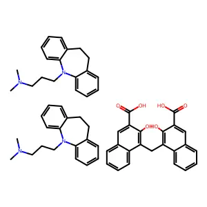 Imipramine pamoate structure
