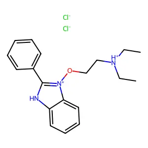 1-(2-(Diethylamino)ethoxy)-2-phenylbenzimidazole dihydrochloride structure