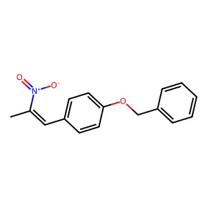 1-(2-nitroprop-1-enyl)-4-phenylmethoxybenzene structure