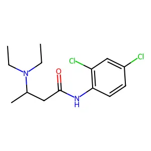 N-(2,4-dichlorophenyl)-3-(diethylamino)butanamide structure