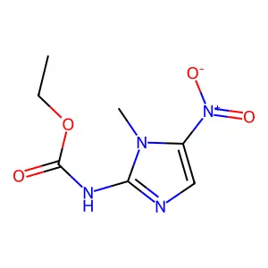ethyl N-(1-methyl-5-nitroimidazol-2-yl)carbamate structure
