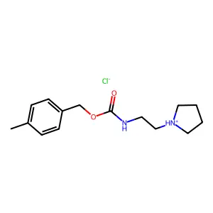 p-Methylbenzyl N-(2-pyrrolidinylethyl)carbamate hydrochloride structure