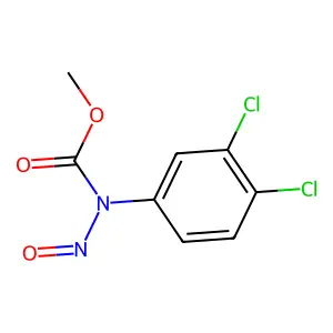 methyl N-(3,4-dichlorophenyl)-N-nitrosocarbamate structure