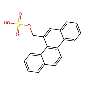 5-Hydroxymethylchrysene sulfate structure