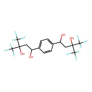 Compound C16H14F12O4 structure