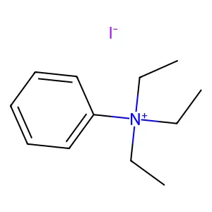 triethyl(phenyl)azanium iodide structure