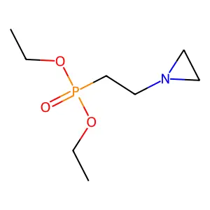 1-(2-diethoxyphosphorylethyl)aziridine structure