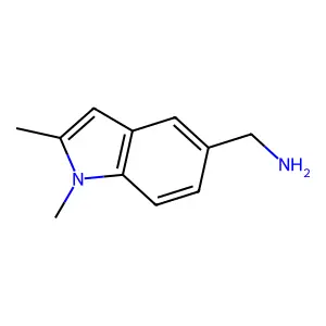 (1,2-dimethyl-1H-indol-5-yl)methanamine structure