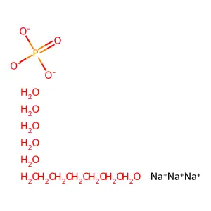 Trisodium phosphate dodecahydrate structure