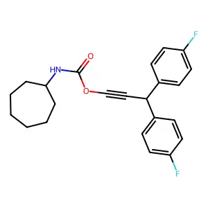 Compound C23H23F2NO2 structure